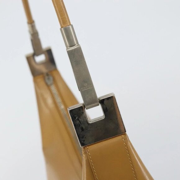 GUCCI Shoulder Bag Leather Brown Silver 001 3814 Auth BA4810 - Picture 13 of 16